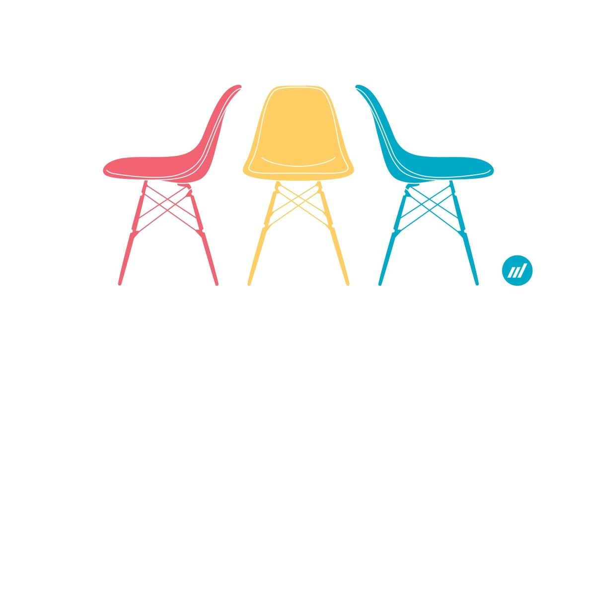 Chairs Print - Modernica Chairs Print - By Autotype