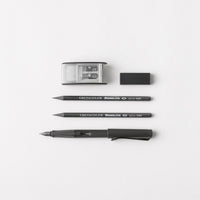 Thumbnail for Autotype Black Set - Palomino Blackwing Pencil - Pentel Hi-Polymer Ain Eraser - Monolith Woodless Graphite Pencil - Lamy Safari Fountain Pen