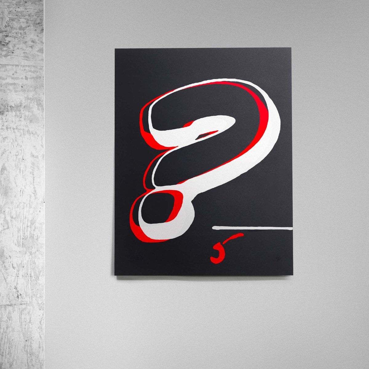 House Industries Question Serigraph - Autotype