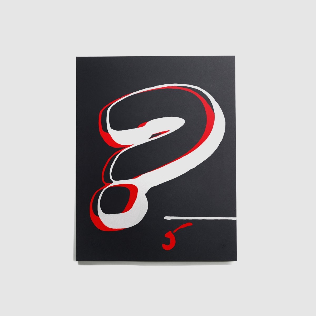 House Industries Question Serigraph - Autotype