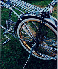Thumbnail for Thousand Spoke Bike with Sissy bar and Wrought Iron Raps Framed Print
