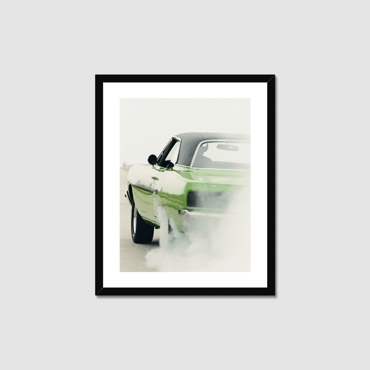 GTX 38 Second Burnout Framed Print