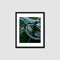 Thumbnail for Thousand Spoke Bike with Sissy bar and Wrought Iron Raps Framed Print