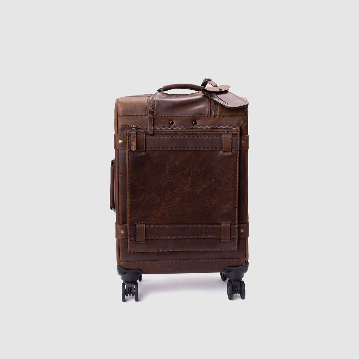 Parker Leather Carry-On Suitcase - Moore & Giles