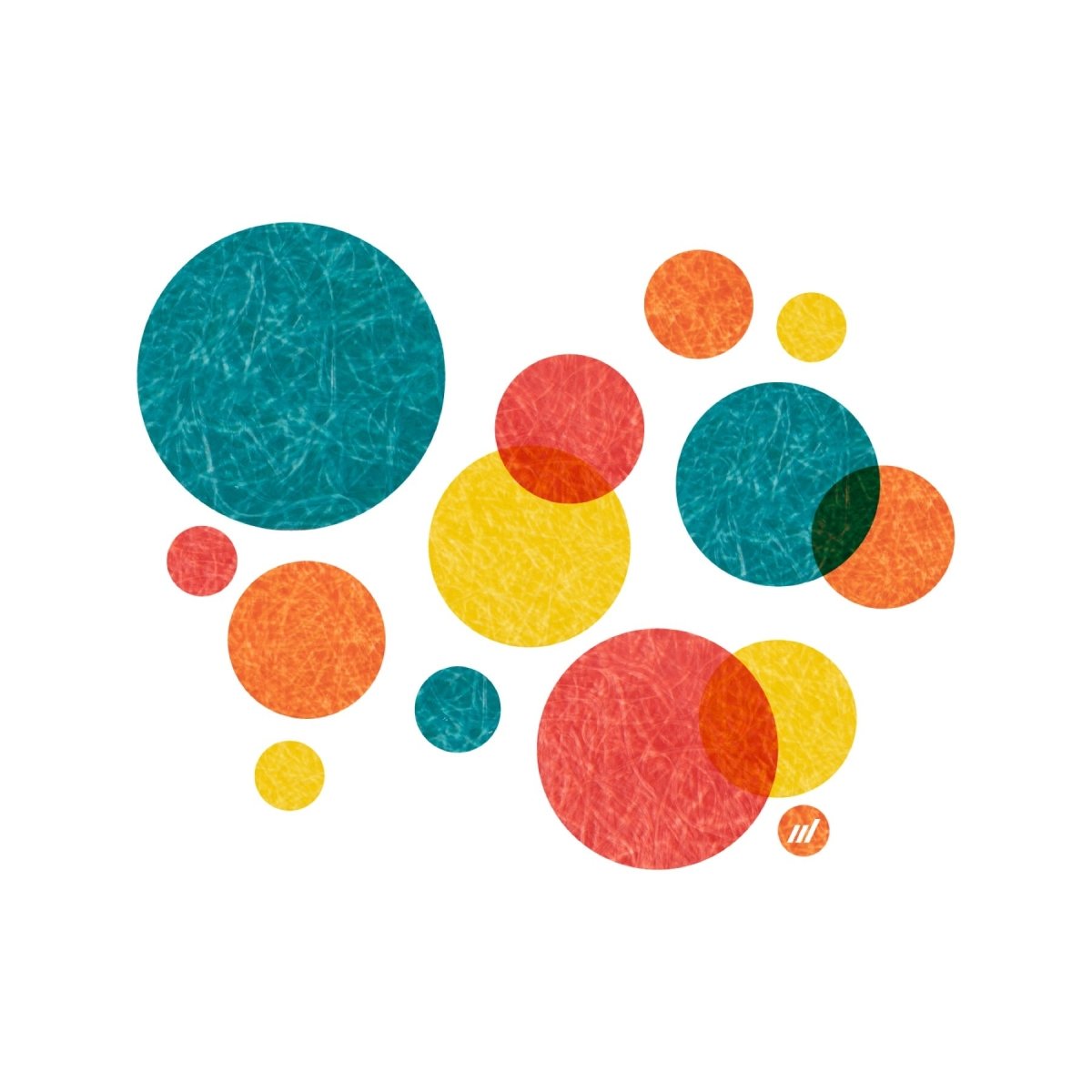 Colorful Dots Print by Autotype